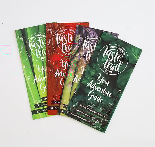 4 Taste trail adventure guides fanned out