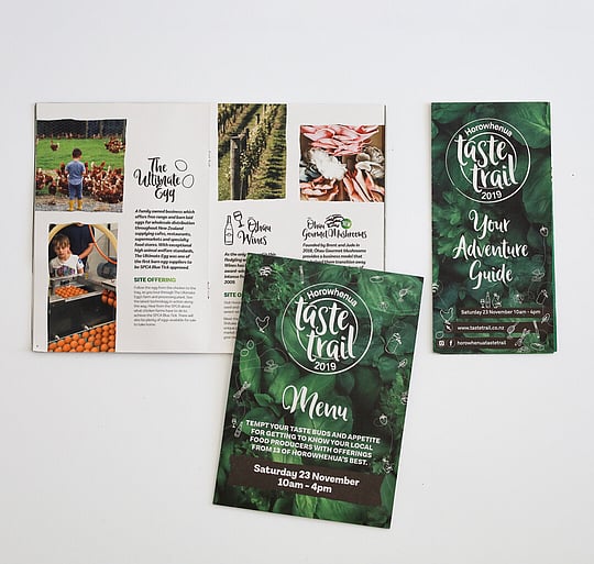 Taste trail marketing collateral