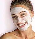 An image of a lady with a face mask on during an Ultraceuticals facial