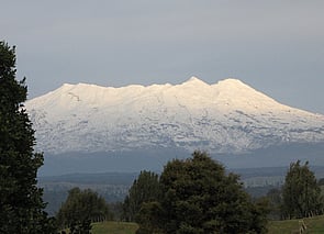 accommodation with view of Mt Ruapehu