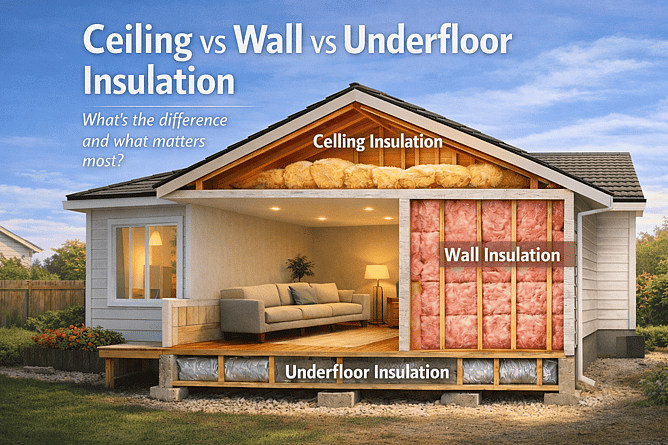 Ceiling vs Wall Vs Underfloor Insulation: Where Should I Insulate First?