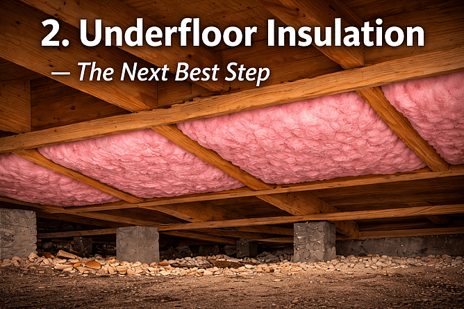 2. Underfloor Insulation &ndash; The Next Best Step