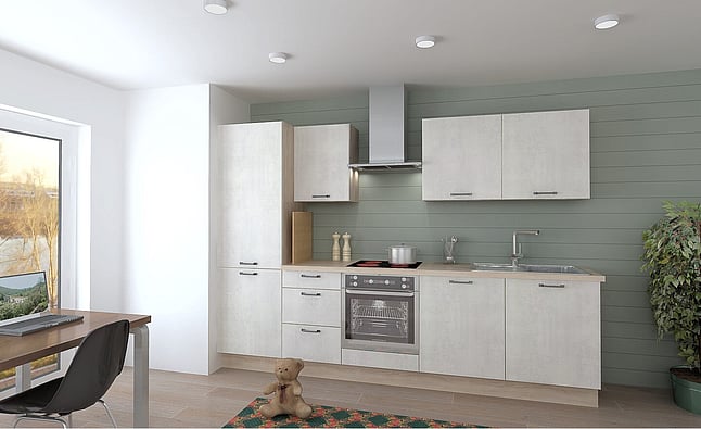 from $5,722.80* - White Concrete/San Remo Oak