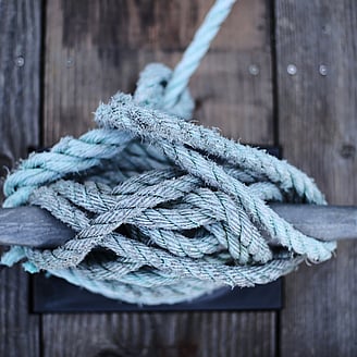 Close-up of rope symbolising thorough board reviews, reflecting GGA's expertise in governance assessments following the merger of Westlake Governance and Peakstone Global.