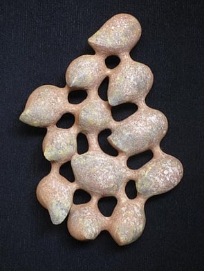 Dorothy Waetford (detail) Pū - to blow gently.  Nā te hau koe e pū mai nei ki taku kiri? Are you from the wind that blows on my skin?  -  Uku 