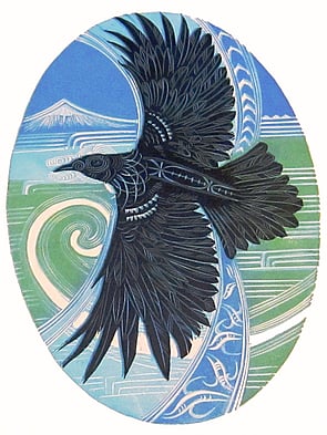 Gabrielle Belz (detail) Kua eke Ki Te Taumata Aspire to the heights 2014 - Reduction Print