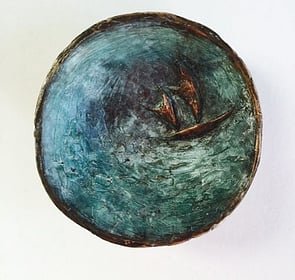 Priscilla Cowie (detail) Waka Wairua 1, 2015  - Bronze