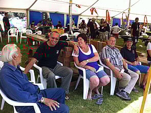 Fred Graham, Derek & Rose Lardelli, Gary Nicholas and Clive Arlidge