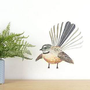 Fantail wall decal