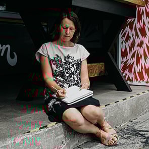 Owner and Graphic Designer Rose Wells