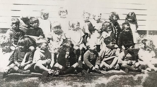 Historical kindergarten photo