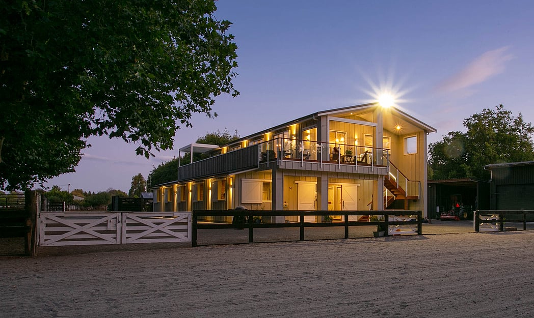 barn with stables and apartment