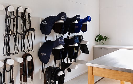Tack room area by Harrison Lane