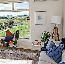 Luxury Air BnB Accommodation in Rural Waikato | complete home interior design