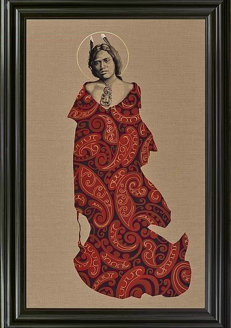 "Magdalena" 1900 x 1280mm. Flashe & acrylic on raw linen - Sold.