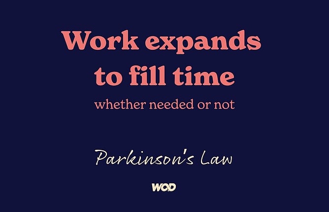 Parkinson’s Law in business explained