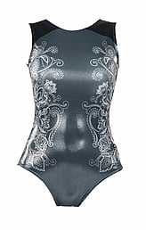 Fleurette Leotard - GUNMETAL-Child $96.99 / Adult $105.99- - - - - - - - - - - - - - - - - IN STOCK - BUY NOW >