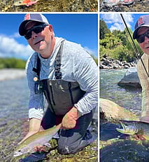 Happy angler north island fly fishing guide rob vaz fly fishing rainbow trout