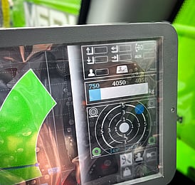 Merlo telehandler display and operating controls