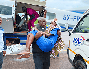 "Thank you MAF for rescuing us": 88-year-old nun flown to care