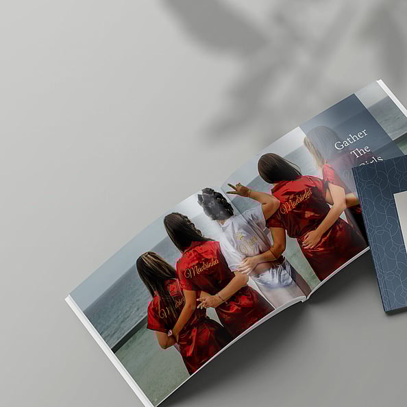 printed wedding venue brochure design Kinloch Manor brand collateral