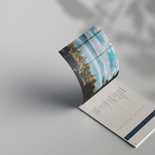 wedding marketing brochure design for luxury wedding venue