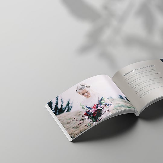 wedding marketing brochure design for luxury wedding venue