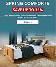 Refresh your rooms for spring - up to 35% off