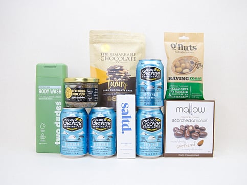 NZ BEER, SHOWER GEL AND CHOCOLATE TREATS