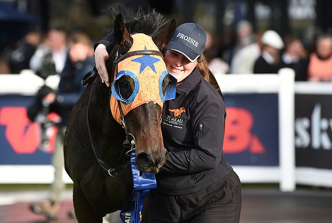 Quintessa pictured after winning last year's Gr.1 Proisir Plate (1400m). Photo: Kenton Wright (Race Images)
