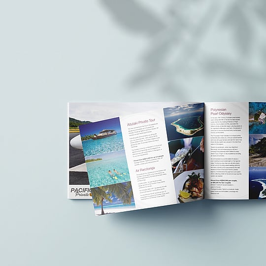 printed brochure design luxury travel