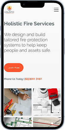 Holistic Fire Services Mobile Website - Your Web Presence- 