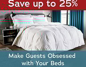 Save up to 25% on hotel duvets today!