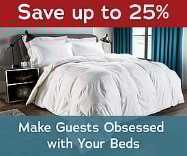 Save up to 25% on hotel duvets today!