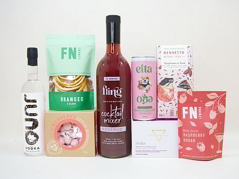 FLING ROSE BUD COCKTAIL AND JUNO VODKA, FN LEMONS