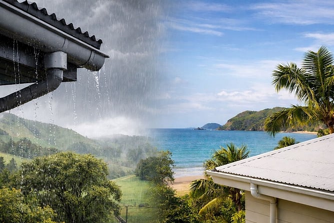 Spouting comparison for climate ai created image