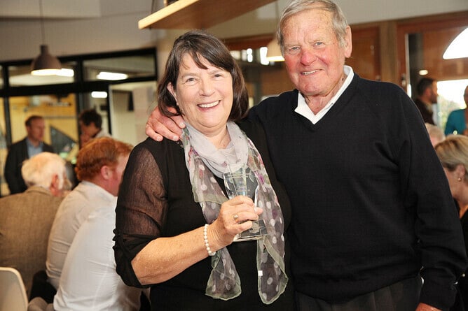 Patricia pictured with her late husband Clyde