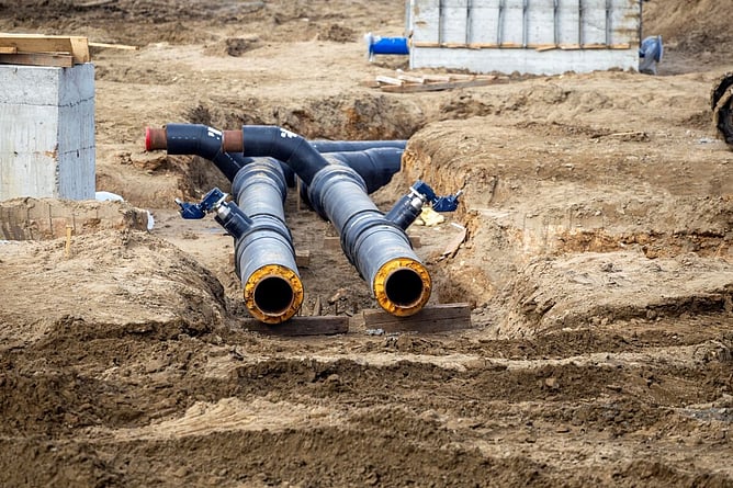 new pipes for draimnlaying