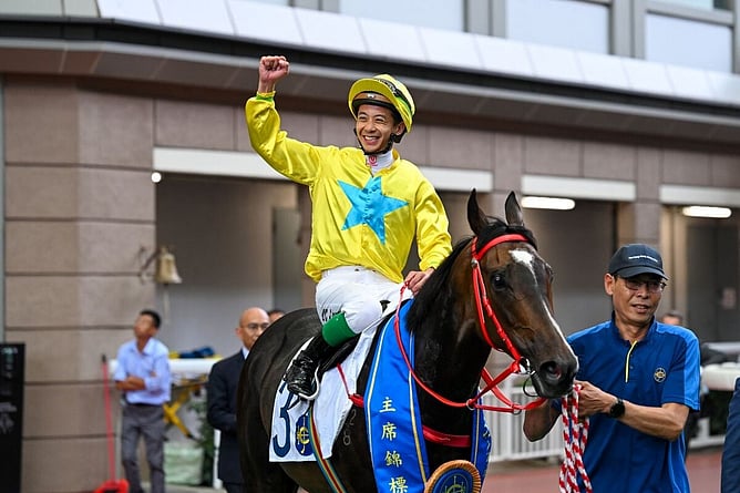 Champion sprinter Lucky Sweynesse will contest the Gr.1 FWD Champions Mile at Sha Tin on Sunday.  - Photo: HKJC