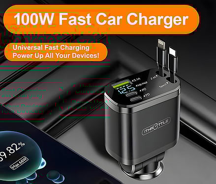 iThrottle 5 in 1 Car Charger