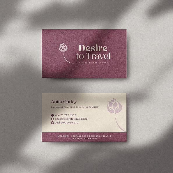 Brand collateral mockup used in a brand identity system