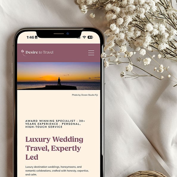 Brand collateral mockup used in a brand identity system