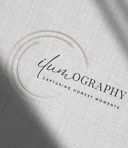 Editorial style image showcasing a brand design for Glow Skincare & Beauty | Brand designer for wedding professionals