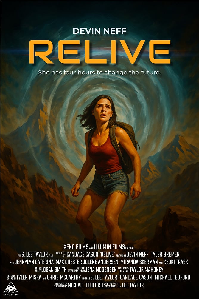 &lsquo;RELIVE&rsquo; &ndash; film poster - sci-fi London